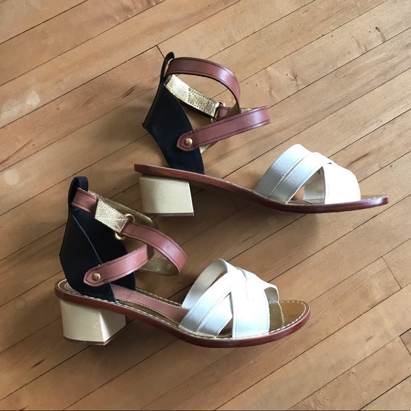 Anthropologie Shoes - Anthropologie Leifsdottir Block Heel Leather Sandals